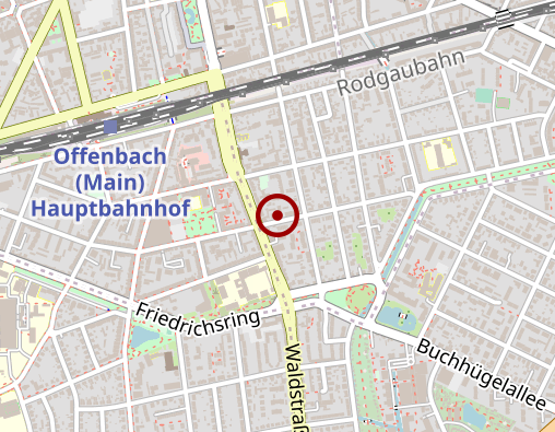 Karte: Reha Werkstatt der Werkstätten Hainbachtal gemeinnützige GmbH