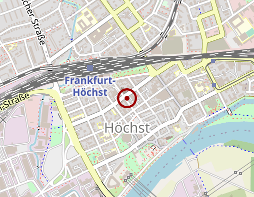 Karte: Schlüsseldienst Guckes Frankfurt Sicherheitstechnik - Türöffnung PreisFair