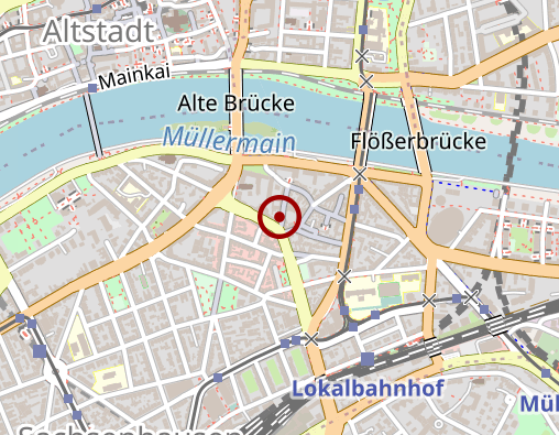 Karte: vivacus Seniorenbetreuung Frankfurt