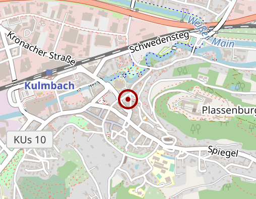 Karte: Bayerisches Rotes Kreuz Kreisverband Kulmbach Tagespflege Am weißen Turm