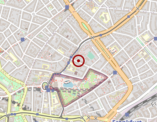 Karte: Gesundheitspraxis Frankfurt a. M.