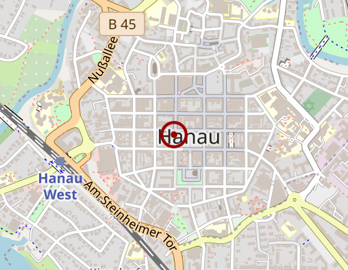 Karte: DocMorris Apotheke am Marktplatz Hanau