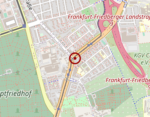 Karte: Apotheke an der Friedberger Warte