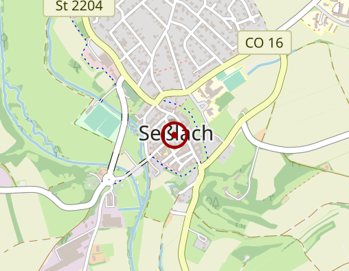 Karte: Flender´sche Spitalstiftung