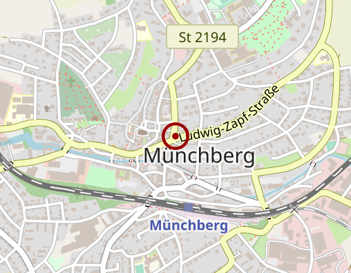 Karte: Bestattungen Pietät Münchberg