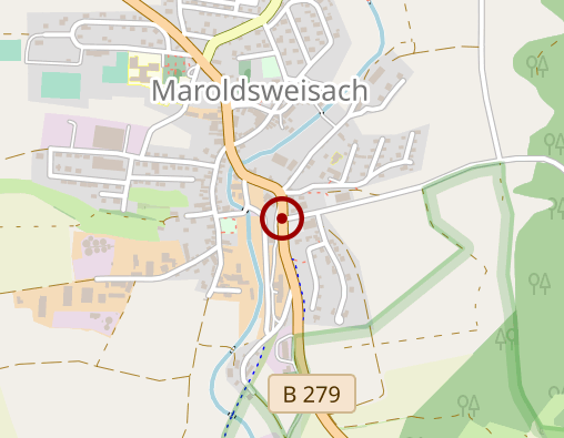 Karte: Betreuungsgruppe "Vergiß mein nicht"