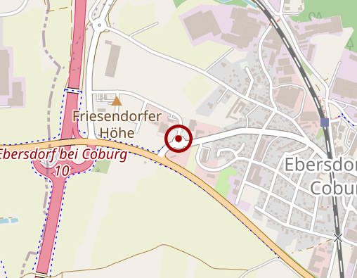 Karte: Bayerisches Rotes Kreuz LGst. ILS Coburg