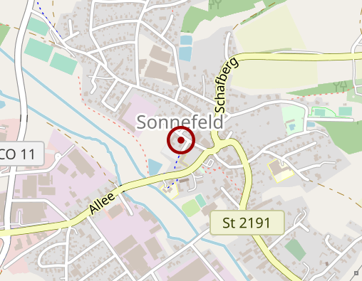 Karte: Bayerisches Rotes Kreuz Kreisverband Coburg