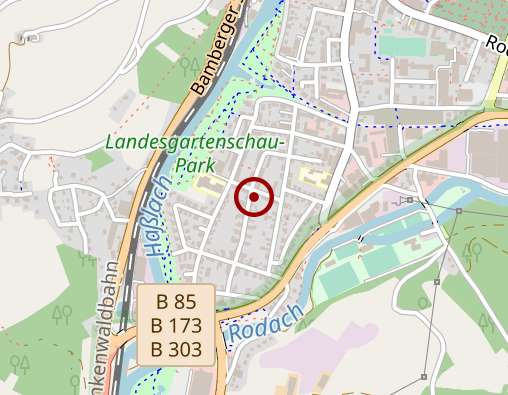 Karte: Pflegeteam Kronach Marina Pompe