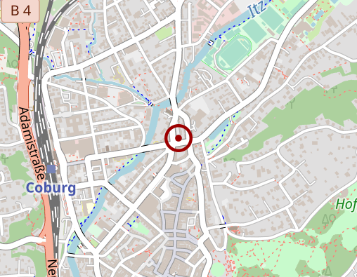 Karte: Bahnhof-Apotheke Coburg