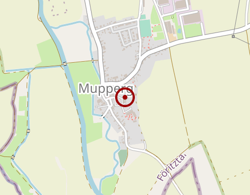 Karte: Wohn- und Pflegeheim "Haus im Park" und "Schloss Mupperg" OT Mupperg