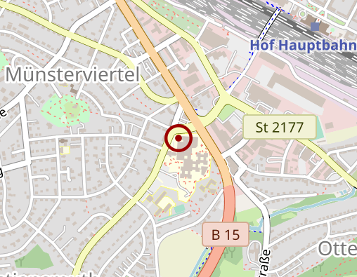 Karte: Palliativstation Sana Klinikum Hof