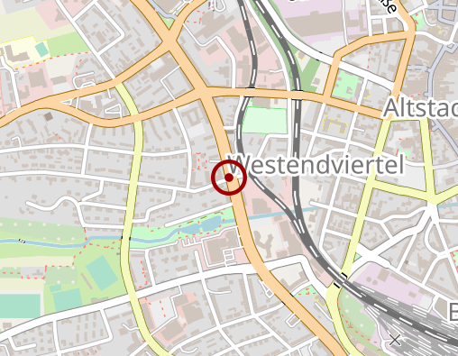 Karte: Bayerisches Rotes Kreuz Kreisverband Hof Sozialstation