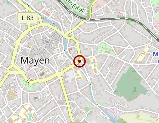 Karte: Caritasverband Rhein-Mosel-Ahr e.V. Sozialstation Mayen/Vordereifel