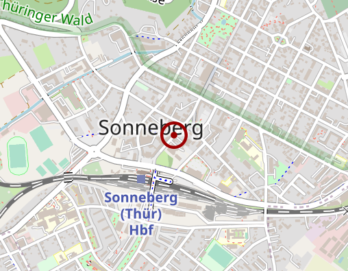 Karte: Sozialräumlicher Helferkreis Sonneberg