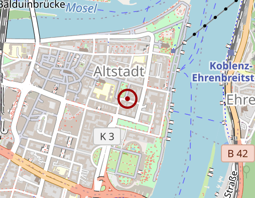 Karte: Betreuung daheim Koblenz-Neuwied