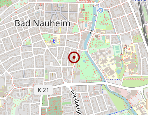 Karte: Kurpark Klinik Bad Nauheim