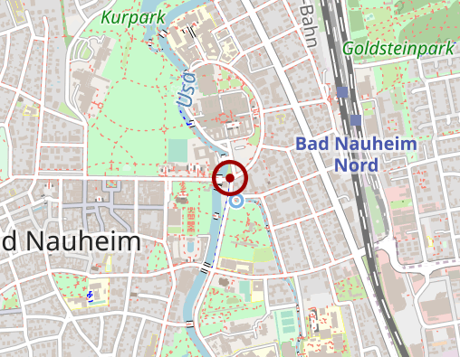Karte: GZW Diabetes-Klinik Bad Nauheim gGmbH