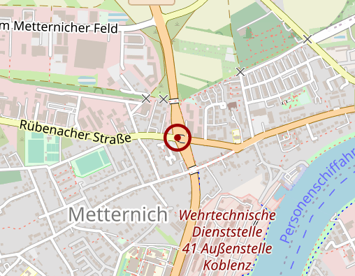 Karte: BundeswehrZentralkrankenhaus Koblenz