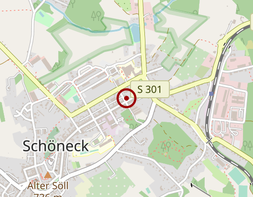 Karte: Bestattungsinstitut Seidel GmbH Filiale Schöneck