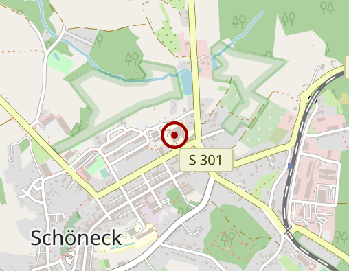 Karte: Paracelsus-Klinik Adorf/Schöneck -Standort Schöneck-