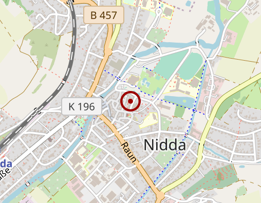 Karte: Sozialstation Nidda / Stadt Nidda