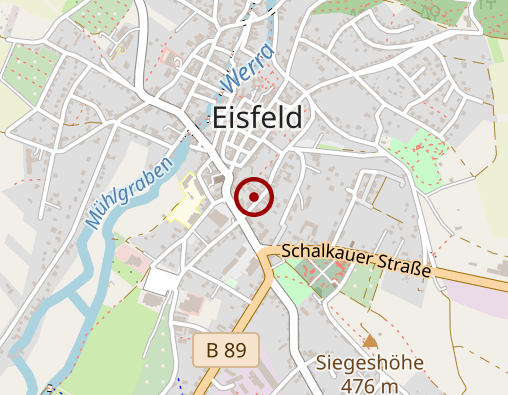 Karte: Sozialstation der Volkssolidarität Eisfeld