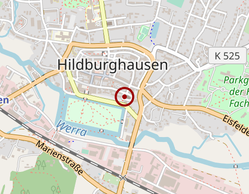 Karte: Caritas Trägergesellschaft "St. Elisabeth" gGmbH  Altenpflegezentrum Haus Laurentius und Haus Teresa