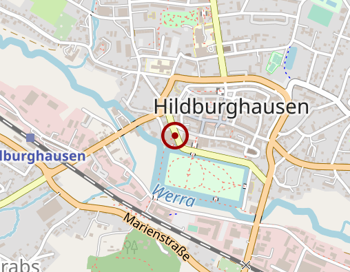 Karte: Johanniter-Unfall-Hilfe e.V. Regionalverband Südthüringen Ambulanter Pflegedienst Haus Abendrot