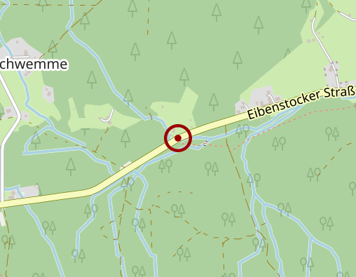 Karte: Häusliche Krankenpflege der Sozialen Dienste Johanngeorgenstadt u. Umgebung gGmbH