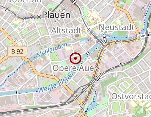 Karte: Lebenshilfe Plauen gGmbH Werkstatt an der Elsteraue