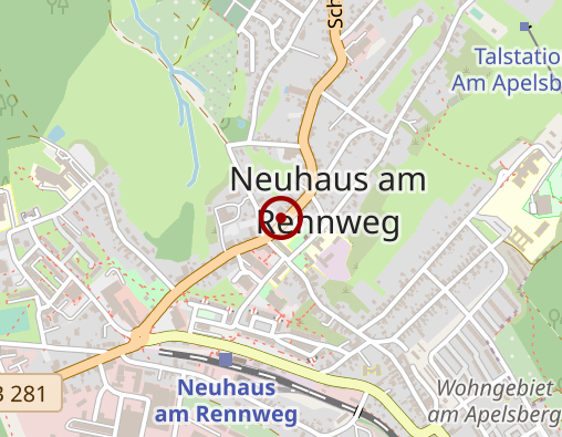 Karte: Rennsteig-Apotheke