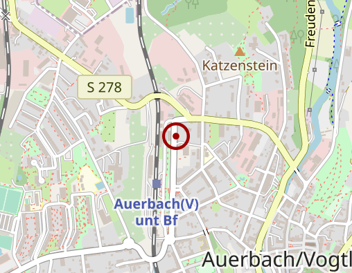 Karte: Diakonie Auerbach gemeinnützige GmbH Wohnstätte für geistig Behinderte