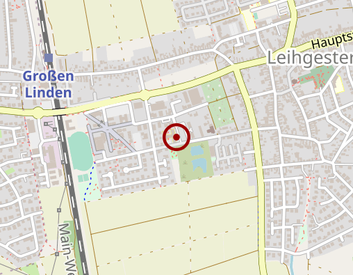 Karte: Gesellschaft für diakonische Altenhilfe Gießen und Linden gemeinnützige GmbH Seniorenzentum Linden