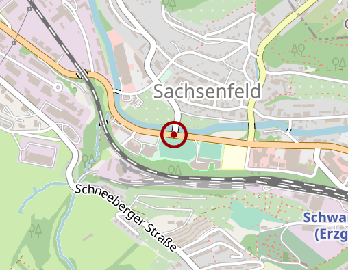 Karte: AWO Erzgebirge gGmbH - Psychosoziale Ambulanz Schwarzenberg