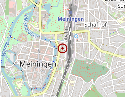 Karte: DRK KV Meiningen e. V. Sozialstation Rhön/Grabfeld