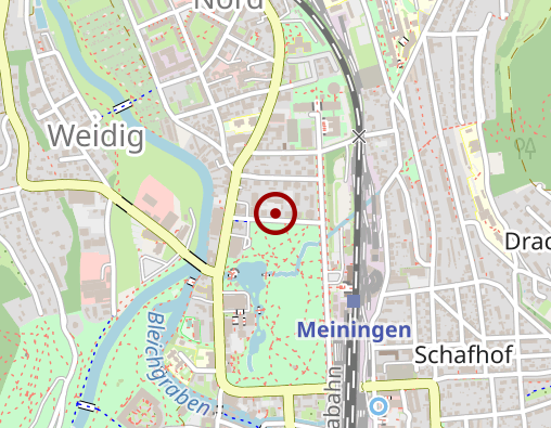 Karte: Helios Fachkliniken Hildburghausen/Psychiatrische Tagesklinik Meiningen