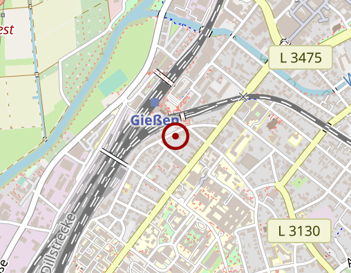 Karte: Sozialstation Gießen Caritas