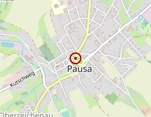 Karte: Volkssolidarität Vogtland e.V. Sozialstation Pausa/Mühltroff