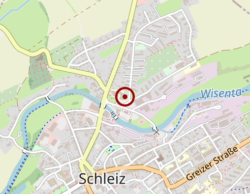 Karte: Schleizer Werkstätten gGmbH, Anerkannte Werkstatt für behinderte Menschen