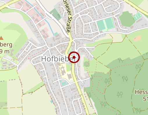 Karte: Birkenbach und Krieg