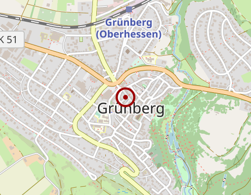 Karte: Hebammenpraxis Grünberg