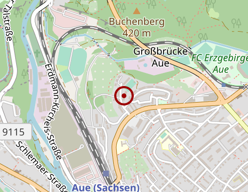 Karte: Tagespflege Aue-Zelle