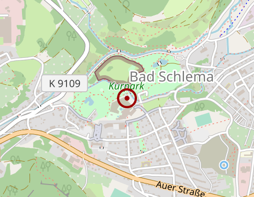 Karte: Kurgesellschaft Schlema mbH Physiotherapie im Kurmittelhaus