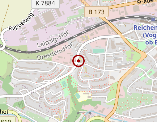 Karte: Diakoniewerk Reichenbach und Umgebung GmbH Sozialstation Reichenbach