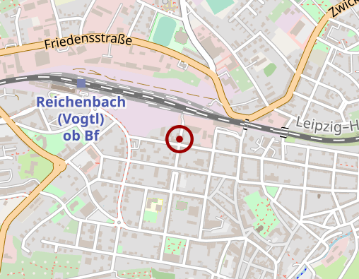 Karte: Volkssolidarität Vogtland e. V. Sozialstation Reichenbach