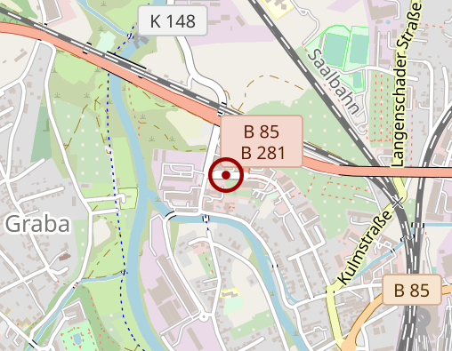 Karte: AWO Saalfeld gGmbH Häuslicher Pflegedienst