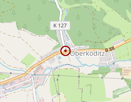 Karte: Diakonisches Altenhilfezentrum Saalfeld-Rudolstadt Tagespflege Oberköditz im