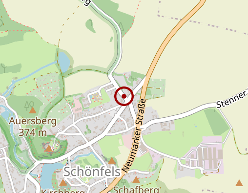 Karte: Häuslicher Krankenpflegedienst Schönfels GmbH