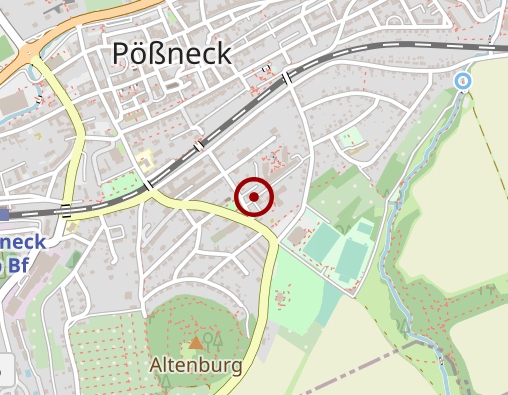 Karte: Pflegeheim der Volkssolidarität Pößneck